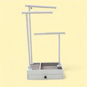 White Jewelry Organizer Stand
